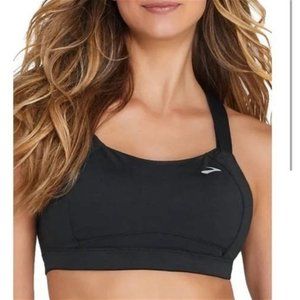 BROOKS Juno High Impact Wire-Free Sports Bra Size 34C in Black